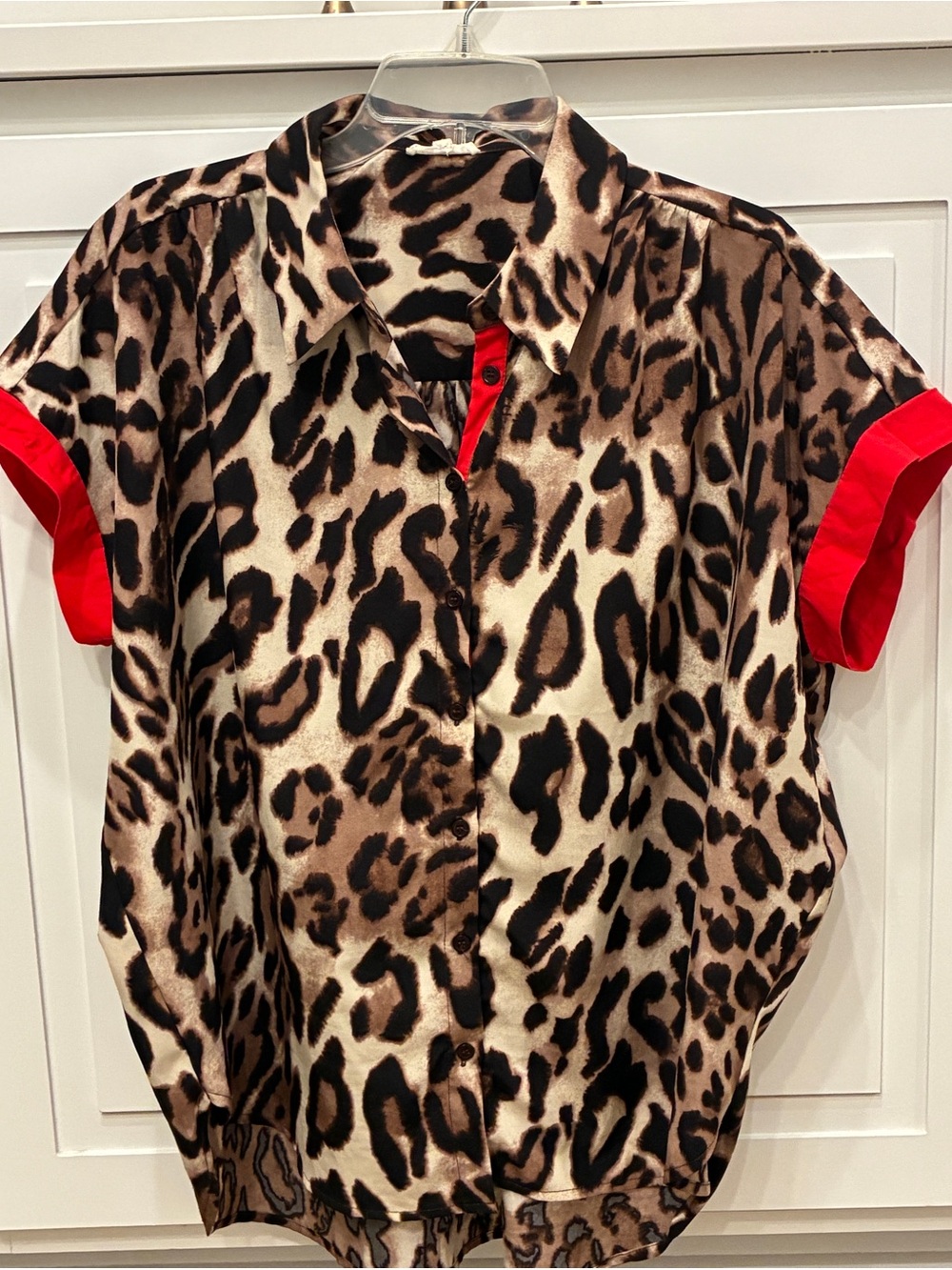 Leopard print top